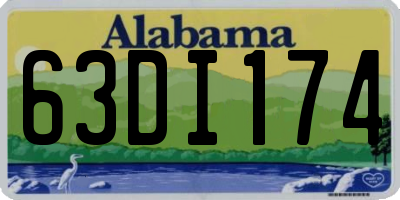 AL license plate 63DI174