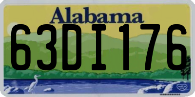 AL license plate 63DI176