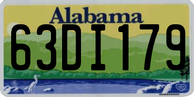 AL license plate 63DI179