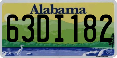 AL license plate 63DI182