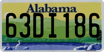 AL license plate 63DI186