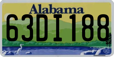 AL license plate 63DI188