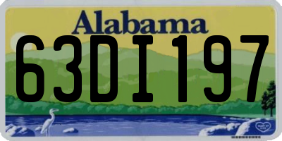 AL license plate 63DI197
