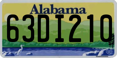 AL license plate 63DI210