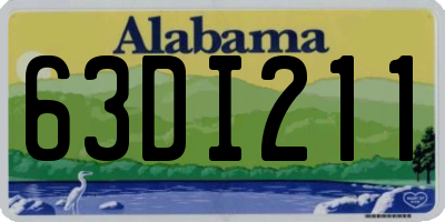 AL license plate 63DI211