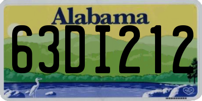 AL license plate 63DI212