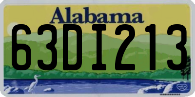 AL license plate 63DI213