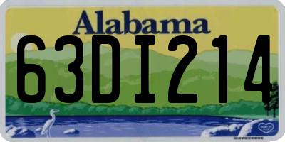 AL license plate 63DI214