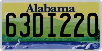 AL license plate 63DI220