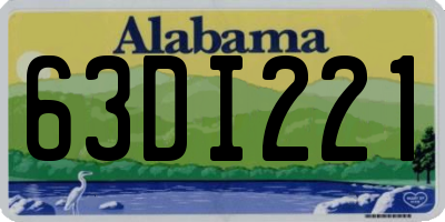 AL license plate 63DI221