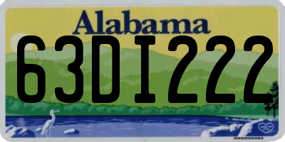AL license plate 63DI222