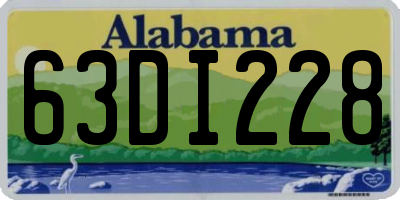 AL license plate 63DI228
