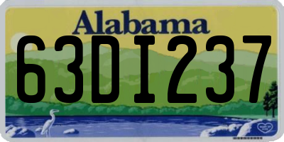 AL license plate 63DI237
