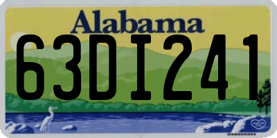 AL license plate 63DI241