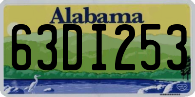 AL license plate 63DI253