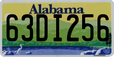 AL license plate 63DI256