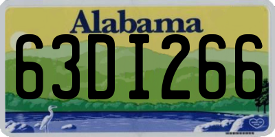 AL license plate 63DI266