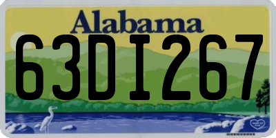 AL license plate 63DI267