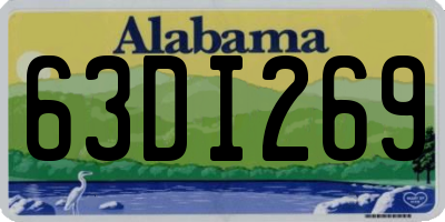 AL license plate 63DI269