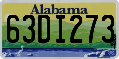 AL license plate 63DI273