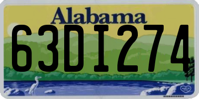 AL license plate 63DI274