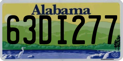 AL license plate 63DI277