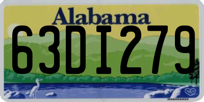 AL license plate 63DI279