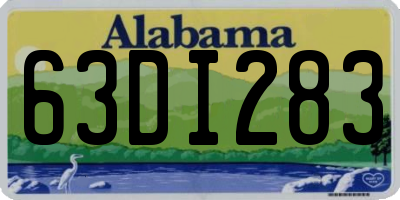 AL license plate 63DI283