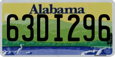 AL license plate 63DI296