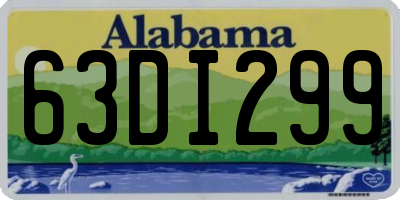 AL license plate 63DI299