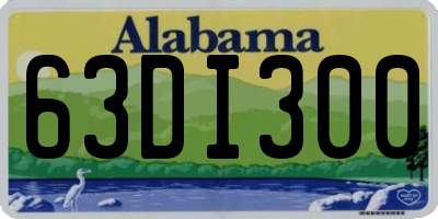 AL license plate 63DI300