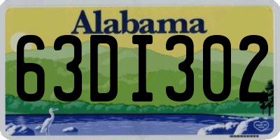 AL license plate 63DI302