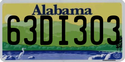 AL license plate 63DI303