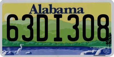 AL license plate 63DI308