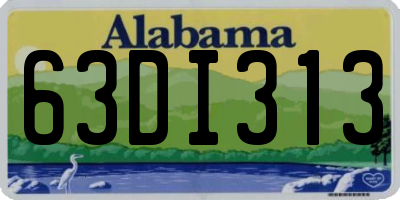 AL license plate 63DI313