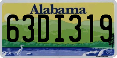 AL license plate 63DI319