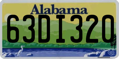 AL license plate 63DI320