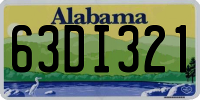 AL license plate 63DI321