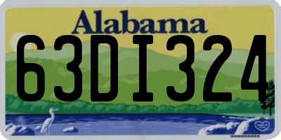 AL license plate 63DI324