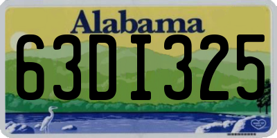 AL license plate 63DI325