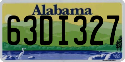 AL license plate 63DI327