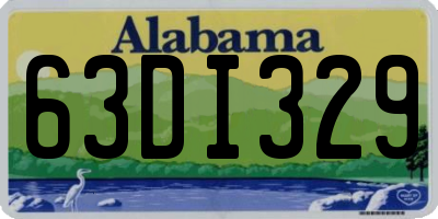 AL license plate 63DI329