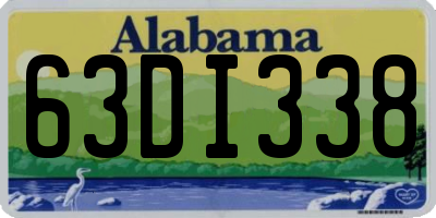 AL license plate 63DI338