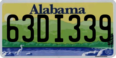 AL license plate 63DI339