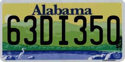 AL license plate 63DI350