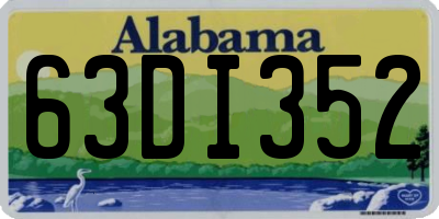 AL license plate 63DI352
