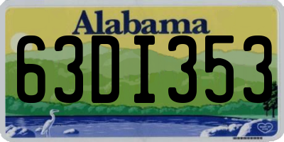 AL license plate 63DI353