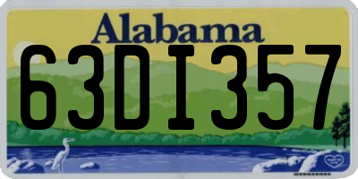 AL license plate 63DI357