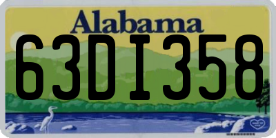 AL license plate 63DI358