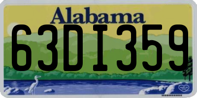 AL license plate 63DI359